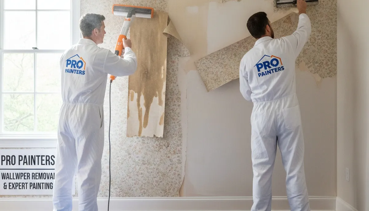 Wallpaper removal service in Raleigh, NC for clean, careful wall prep on older homes